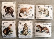 Znaczki pocztowe seria "Zwierzęta futerkowe"