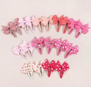 Spinki do włosów duże z kokardami 10 par (20 szt) NOWE