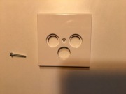 Pokrywa gniazda RTV-SAT JUNG SCHUKO LS990SATWW