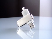 Nowy Pendrive Silver Metal 2TB 2000 GB (USB i USB-C)