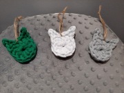 Bombki koty, bombeczki kotki na choinkę, handmade