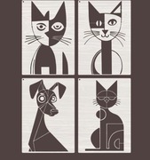 Szablon Malarski / Dekoracyjny - DIY, scrapbookingu, tynk, Nr. D1