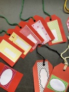 Etykiety ręcznie robione, bileciki prezentowe