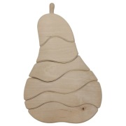 Klocki Drewniane Dla Dzieci Puzzle 3D Gruszka - Zabawka Konstrukcyjna 