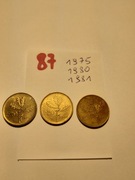 Moneta Włochy Italy 20 Lire Liście dębu