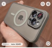 iPhone 16 etui magnetyczne silikonowe szare