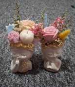 Doniczki ze świeczkami 