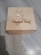 Pudełko drewniane zamykane 