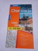 Chorwacja, mapa samochodowa.