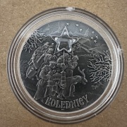 Moneta 20 zł 2001 Ag 925 Polski rok obrzędowy: Kolędnicy oksyda z cyrkonią