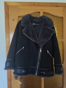 ZARA Stylowa kurtka pilotka futerko biker