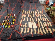 KOLEJKA DREWNIANA IKEA 300.643.59 + DRUGI ZESTAW ŁACZNIE PONAD 80 ELEMENTÓW