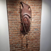 Różaniec 170 cm drewno ręczna robota rzeźbione