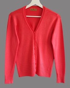 Damski bawełniany sweter czerwony z długim rękawem Girl Dzeam S/M