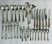 Posrebrzany komplet sztućców Wellner&Sohne 34 szt