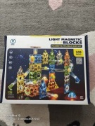 TOR KULKOWY KLOCKI MAGNETYCZNE Świecące KONSTRUKCYJNE 105 el