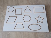 Drewniana tabliczka edukacyjna 