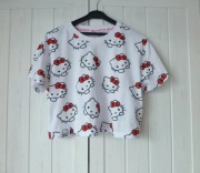 Hello Kitty krótki T-shirt crop top oversize 158/164
