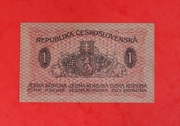 Banknot CZECHOSŁOWACJA - P-06 1 Korona 1919 UNC-