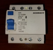 Wyłącznik różnicowoprądowy Schrack 40A