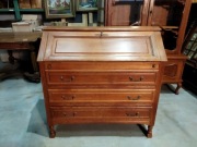 Sekretarzyk 3 szuflady biurko dębowe