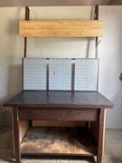 Stół warsztatowy garażowy falbanek z nadstawką