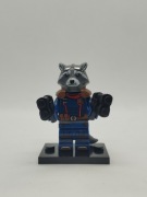 Minifigurka Rocket ciemny strój z świata Marvel Kompatybilna z LEGO