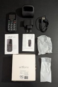 Telefon dla seniora artfone CS182 czarny USZKODZONY