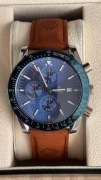Zegarek męski Giewont Chronograph Sapphire brązowo niebieski GW8720-A2