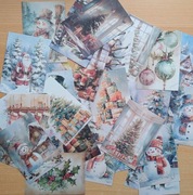 kartki 32 szt. świąteczno zimowe scrapbooking