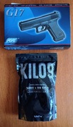 G17 - 6mm Spring Airsoft pistol + 1kg (5000szt) kulek ASG 0,20g KILO9 