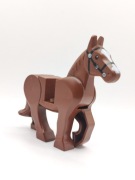 Lego Minifigures 10352c01pb01- koń horse / Reddish Brown