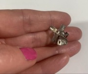 Srebro. Zawieszka Wiatrak Srebrny Vintage 3D Ruchomy Cooper Gisler