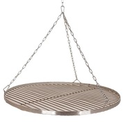 CHROMOWANY RUSZT DO GRILLA FI 80 OKRĄGŁY WISZĄCY