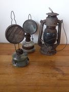 Lampa naftowa Bat 158 + 2 inne stare lampy naftowe ZOBACZ 