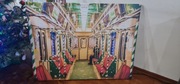 Warszawa Świąteczne metro - obraz na płótnie