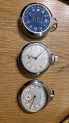 3 zegarki kieszonkowe Ruhla