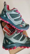 Wodoodporne buty turystyczne 30 TROLLKIDS Hiking shoes smaragd rubine