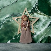 Anioł gwiazdka szary