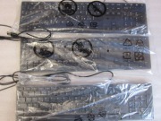 10x Klawiatura i mysz HP Wired Desktop 320MK 320K Halley USB Niskoprofilowa