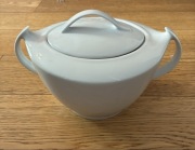 Waza porcelanowa „Chodzież” z pokrywką – duża - elegancka - oryginalna!