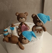 Zestaw misiów z masy cukrowej 