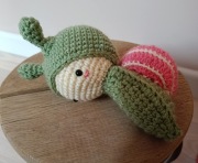 Maskotka ślimak rękodzieło 