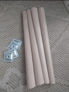 nogi drewniane do mebli 45cm