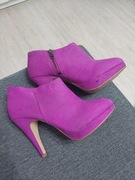 Fioletowe botki 39 H&M