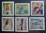 RODEZJA** - Mi 108-113 - ptaki - kat. 18€.