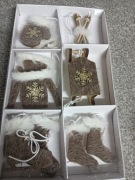 Zawieszki na choinkę  różne kształty 