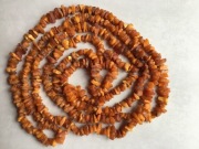 naszyjnik z bursztynu naturalnego bez zapięcia