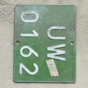 Tablica rejestracja dla kolekcjonera