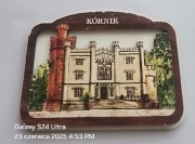 Magnes drewniany na lodówkę Kórnik Zamek Arboretum Wielkopolska 3D.(20) 